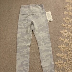 Lululemon Athletica Gray Camouflage Leggings